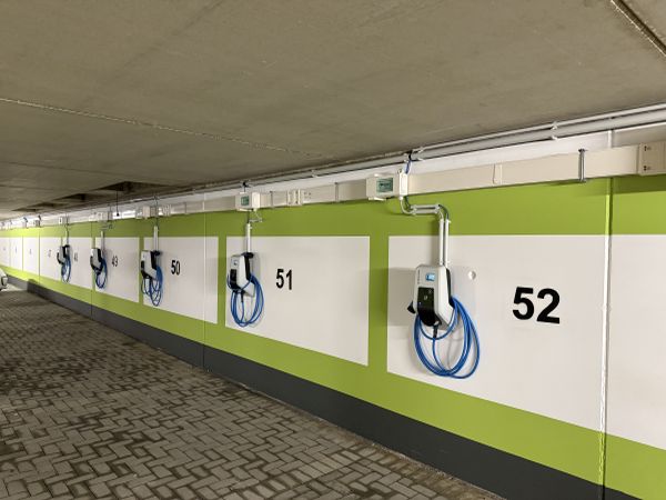 Wallboxen in der Tiefgarage Annostrasse