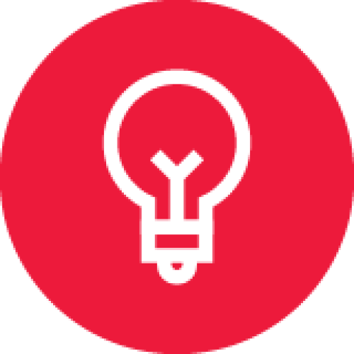 Ein Icon von einer Gl&uuml;hbirne.