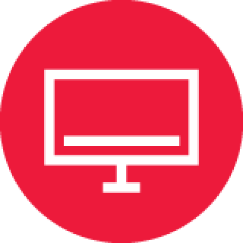Ein Icon von einem Fernseher.